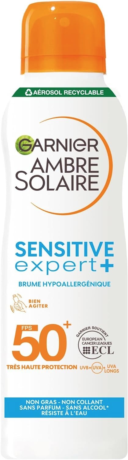Garnier Ambre Solaire Sensitive Expert + Adulte Brume protectrice très haute protection hypoallergénique FPS50+
