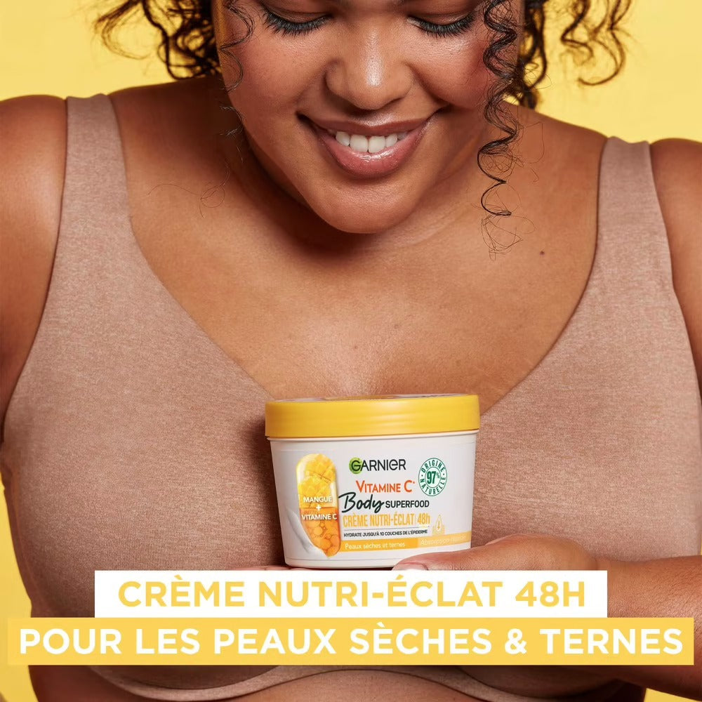GARNIER Crème nutri-éclat Mangue et Vitamine C 380ml Crème nutri-éclat