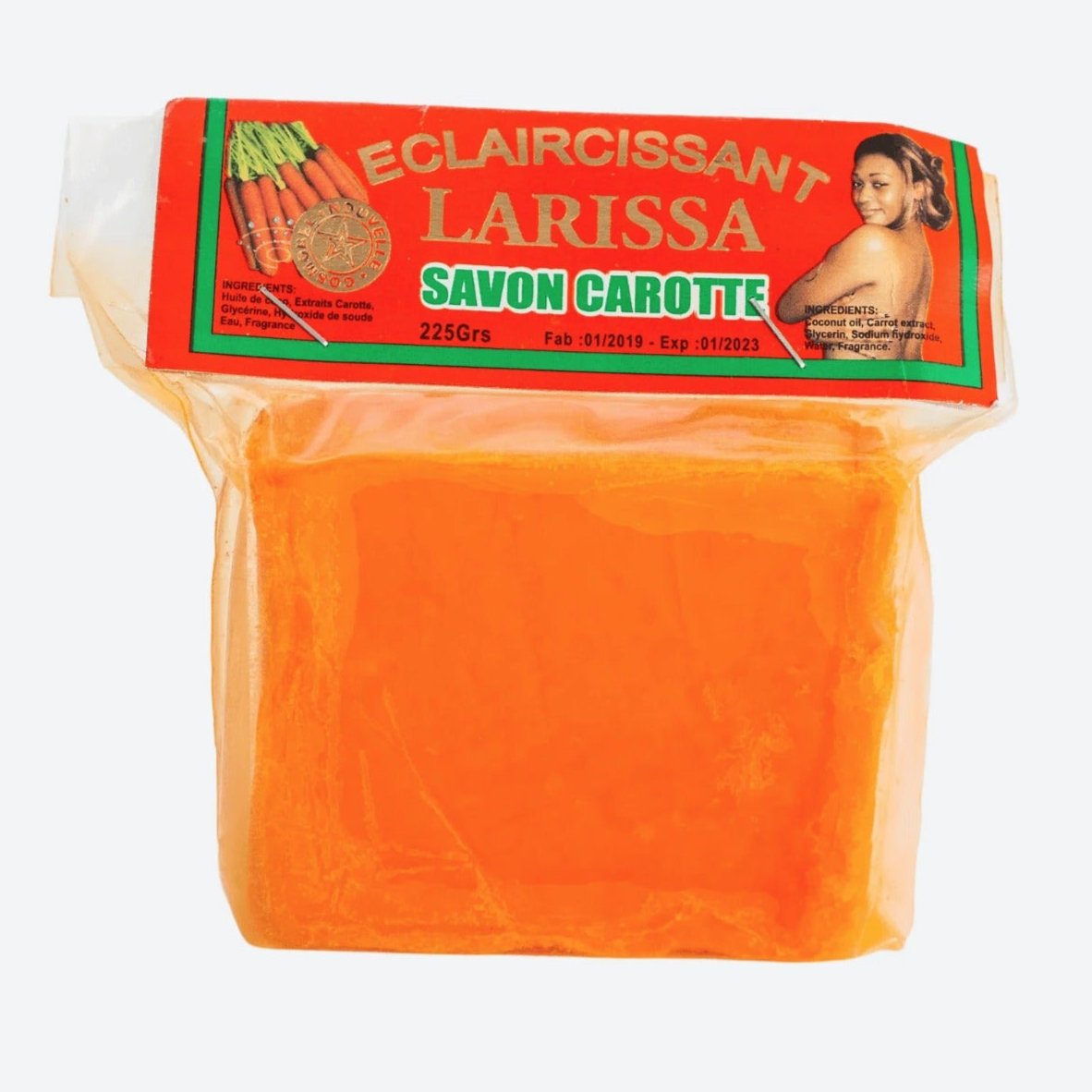 LARISSA SAVON ULTRA ÉCLAIRCISSANT PAPAYE ACIDE DE FRUIT ANTI IMPERFECTION 225g