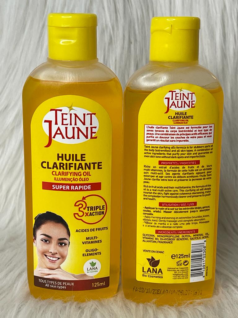 HUILE TEINT JAUNE METISSE ET HUILE DISAAR VITAMINE C ULTRA ÉCLAIRCISSANTE ANTI IMPERFECTION