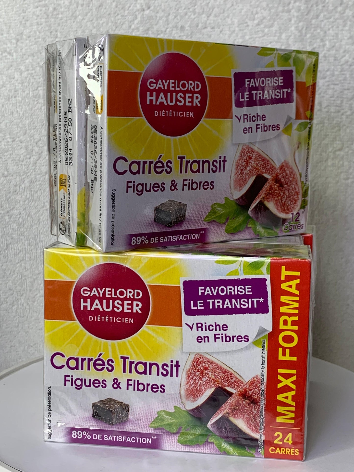 Gayelord Hauser Carrés Transit Figue Et Fibres Maxi Format 24 carrés