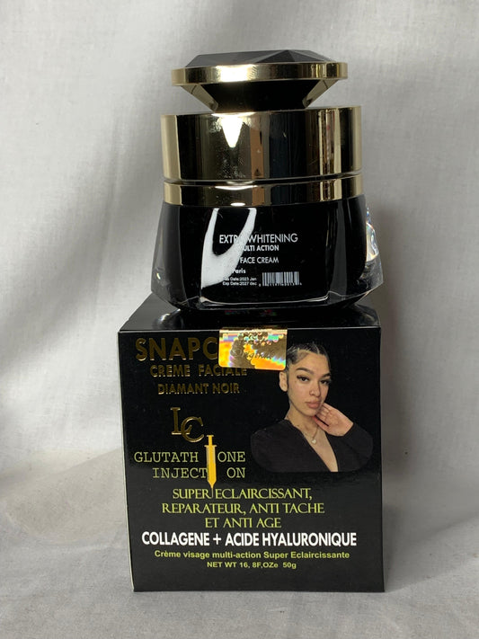 CREME DE VISAGE SNAPCHAT DIAMANT NOIR GLUTA INJECTION ULTRA ÉCLAIRCISSANE ANTI ATCHE ANTI AGE  MULTIPLE ACTIONS