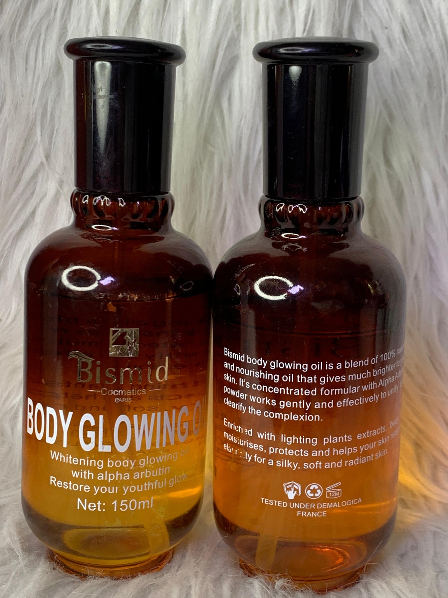 BISMID BODY GLOWING OIL HUILE CORPOREL ULTRA ÉCLAIRCISSANT ANTI IMPERFECTION REPARATRICE