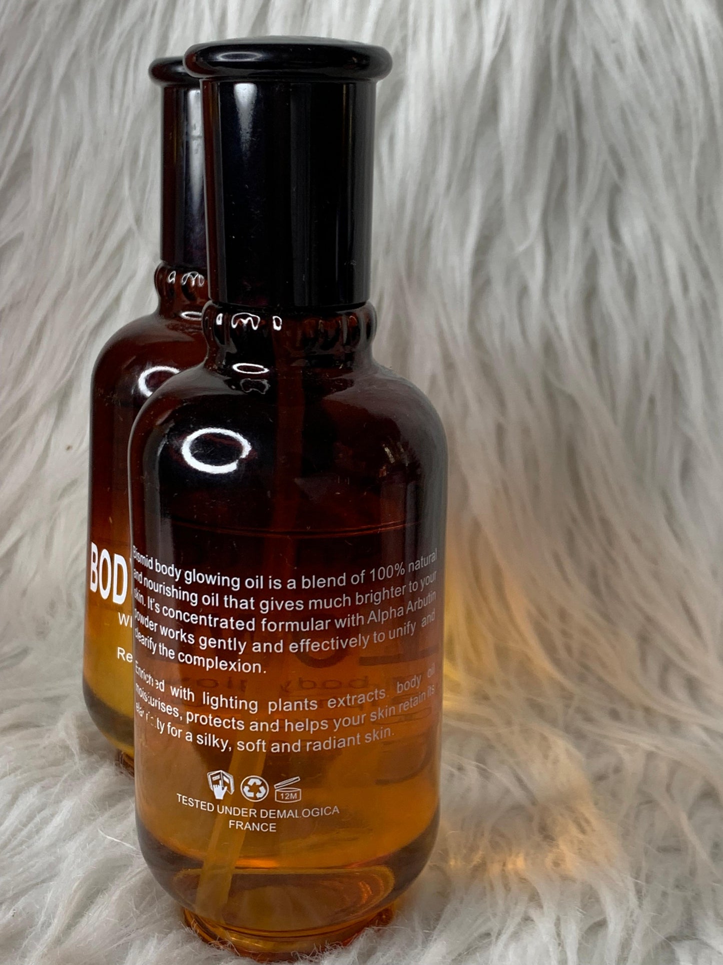 BISMID BODY GLOWING OIL HUILE CORPOREL ULTRA ÉCLAIRCISSANT ANTI IMPERFECTION REPARATRICE