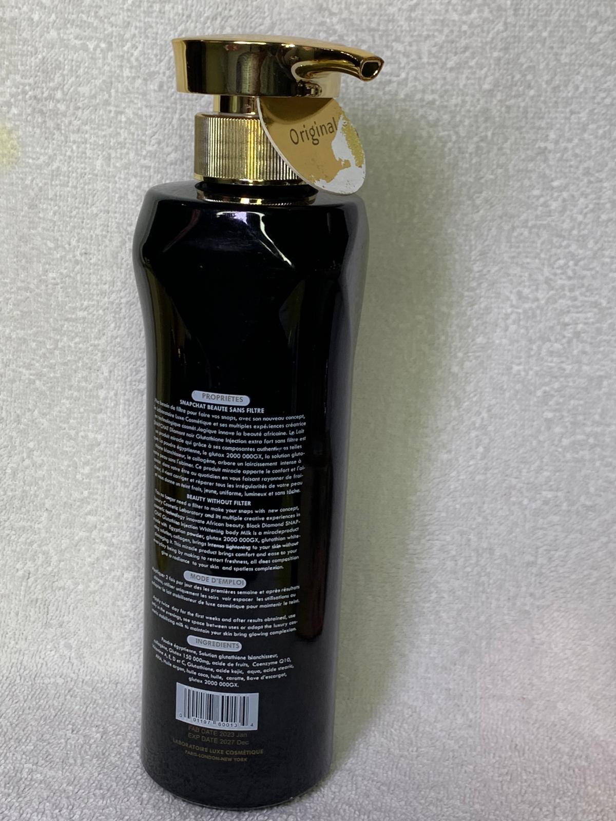 Snapchat Diamant noir injection extra fort Gamme ultra éclaircissante anti imperfection