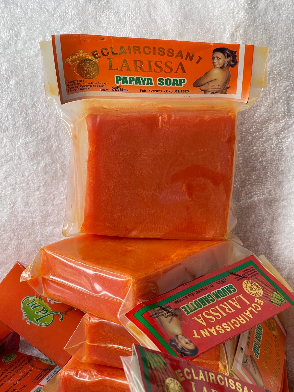 LARISSA CAROTTE SAVON ULTRA ÉCLAIRCISSAN  ANTI IMPERFECTION 225G