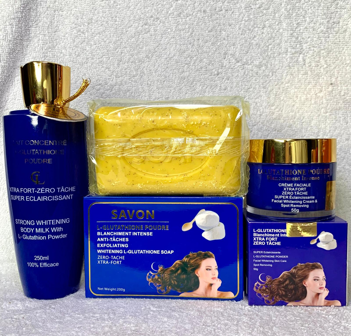 lux cosmetics pain de savon ultra éclaircissant Collagène  gluta vitamine C -E  exfoliant gommant anti imperfection 200G