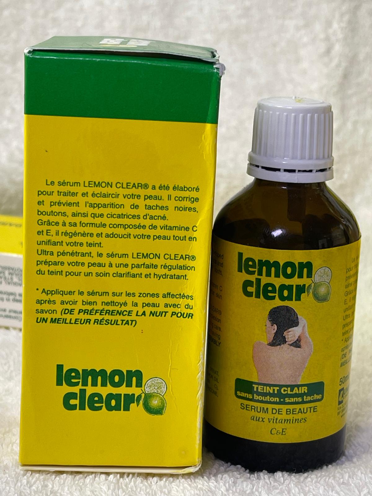 Lemon clear  lote de soins corps et visage anti imperfection