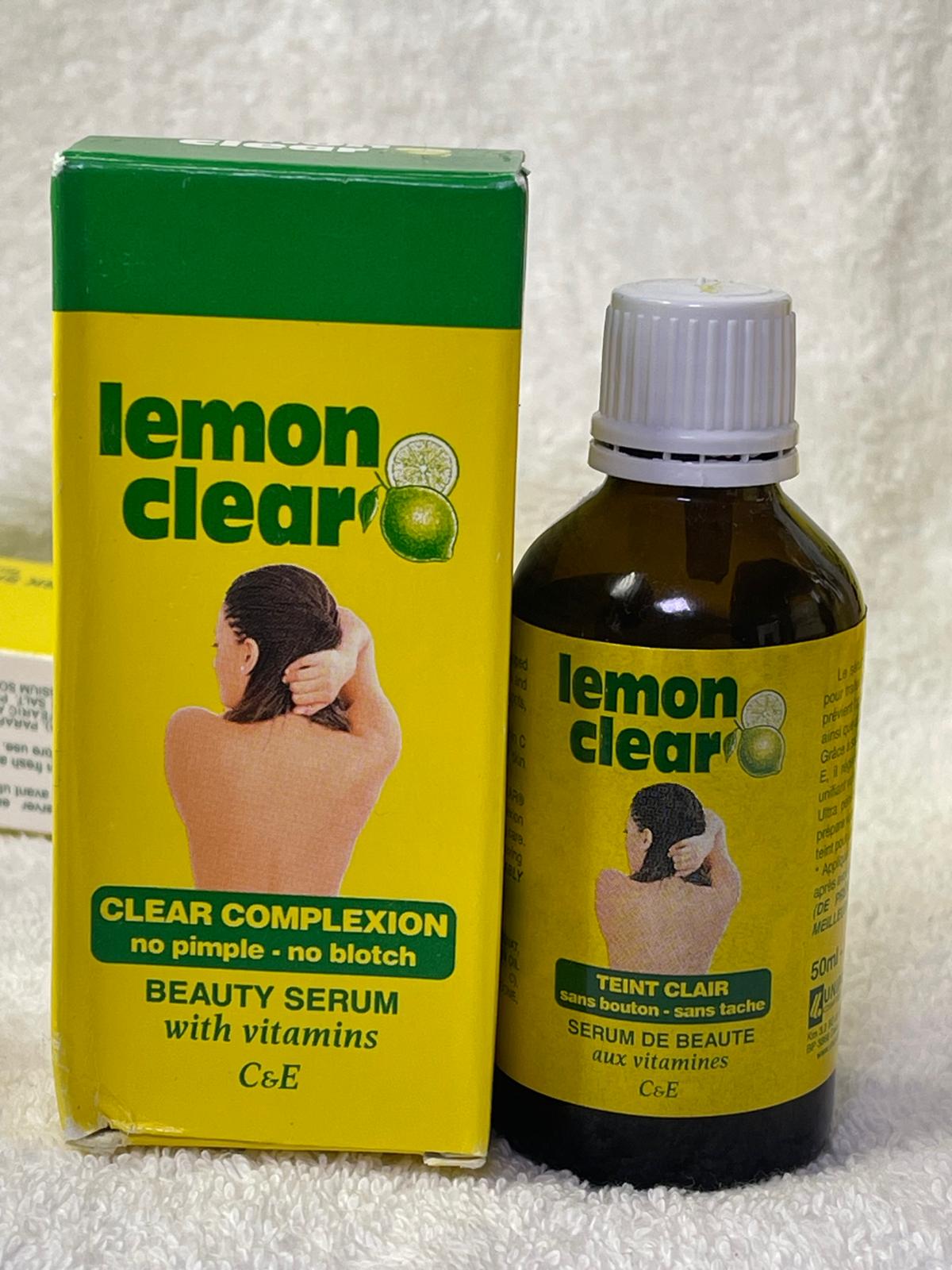 Lemon clear  lote de soins corps et visage anti imperfection